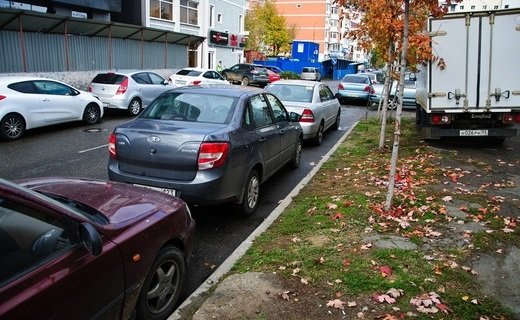 В России предложили ввести штрафы за парковку на газонах, а также проезд по ним