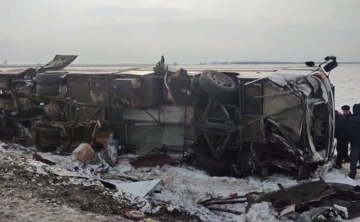 Рейсовый автобус, следовавший из Краснодара в Махачкалу, перевернулся в Сунженском районе Ингушетии, погибли два человека