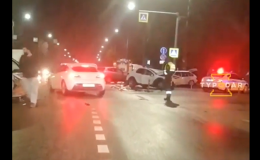 Авария зафиксирована сегодня ночью на Ростовском шоссе