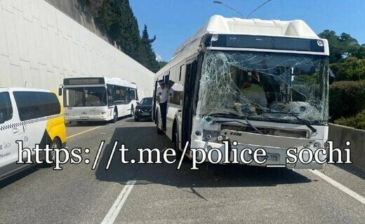 Госавтоинспекция Сочи проводит проверку по факту ДТП с участием двух автобусов, которое произошло днём 19 августа