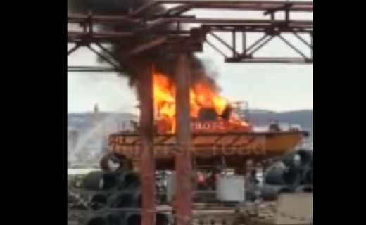 Видео пожара сняли очевидцы