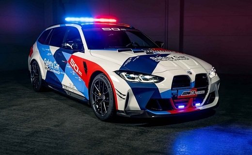 Впервые на трассу новый автомобиль безопасности BMW M3 Touring выйдет на этапе MotoGP в Сильверстоуне в августе