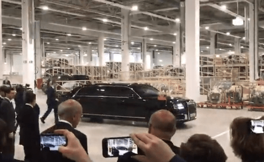 Президент РФ Владимир Путин прибыл на открытие завода Московия в МО