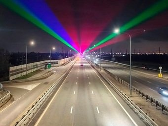 Автодор испытывает лазерную систему для повышения внимания водителей