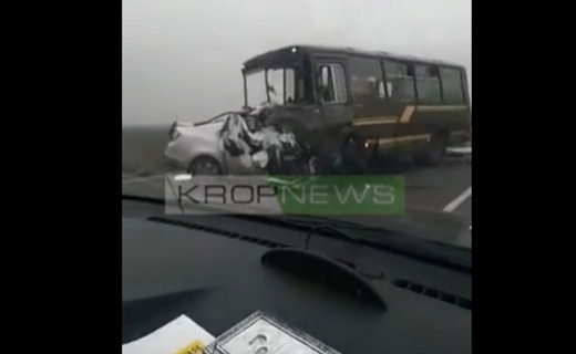 Летальная авария произошла сегодня днём на трассе Краснодар-Кропоткин