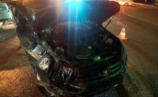 Авария, в которой пострадали пять человек, произошла в Краснодаре на Западном обходе ночью 14 апреля