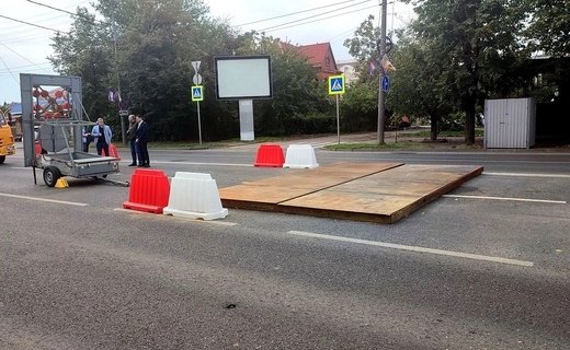 Ремонт коллектора на Красных Партизан может продлиться около двух месяцев