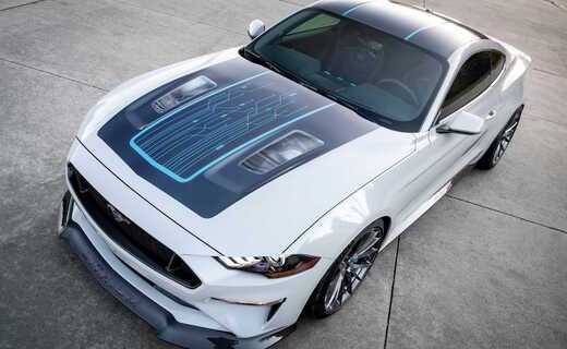 912-сильный Ford Mustang Lithium EV Concept был построен совместно с фирмой Webasto