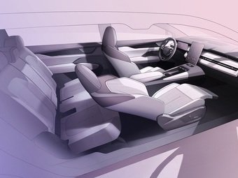 Skoda показала интерьер нового электрического кроссовера Peaq
