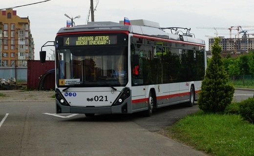 В Краснодар поступили все 60 новых троллейбусов, которые планировалось закупить в 2023 году
