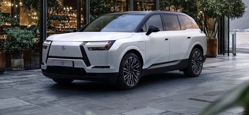 Компания Lexus представила новый трехрядный электрокроссовер TZ