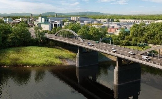 Работы по возведению моста ведут в рамках национального общероссийского проекта «Безопасные и качественные автодороги»