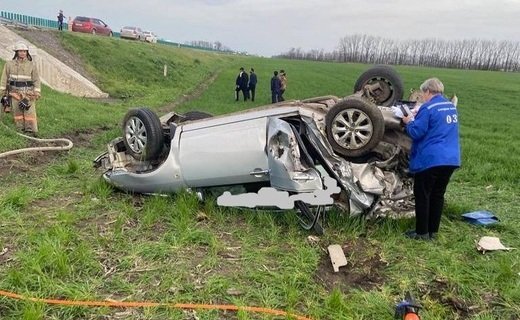 Смертельное ДТП произошло днём 4 апреля в Гулькевичском районе Краснодарского края