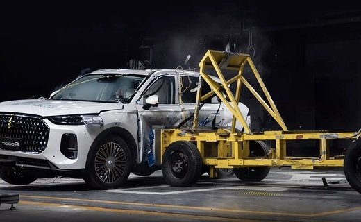 Китайский Chery Tiggo 9 прошел краш-тест по европейской методике EuroNCAP