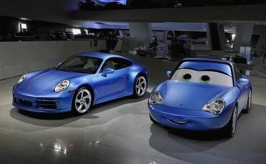 Компания Porsche решила сделать реальный прототип героини мультфильма студии Pixar "Тачки" Салли Карреры