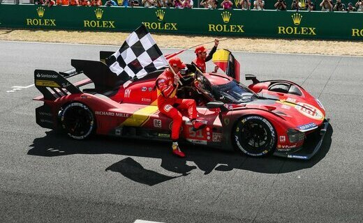 Экипаж Ferrari выиграл суточный марафон "24 часа Ле-Мана" 2023 года, Даниил Квят попал в аварию и сошёл