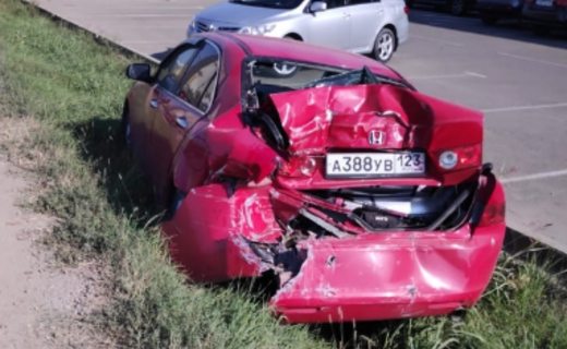 Авария произошла сегодня на Ростовском шоссе