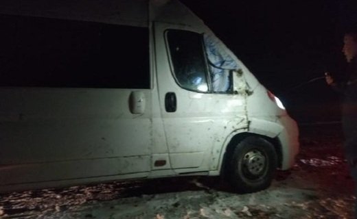 В Приютненском районе Калмыкии опрокинулся микроавтобус, в котором ехала команда "Нахичевань" из Ставропольского края