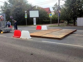 Ремонт коллектора на Красных Партизан может продлиться около двух месяцев