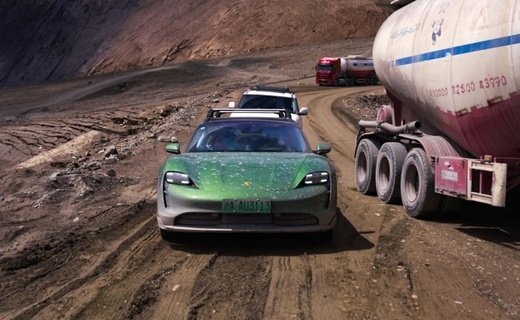 Porsche Taycan Cross Turismo покорил рекордную высоту в Тибете и попал в "Книгу рекордов Гиннесса"