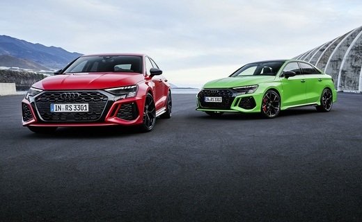 Новые Audi RS 3 Sportback и Audi RS 3 Sedan разгоняются до 100 км/ч за 3,8 секунды и набирают максимум в 290 км/ч