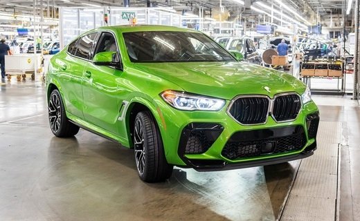 С конвейера завода BMW в американском Спартанбурге сошёл 6-миллионный автомобиль, им стал купе-кроссовер BMW X6 M
