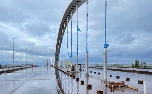 Движение транспорта по новому Яблоновскому мосту готовятся запустить к 15 июня 2023 года