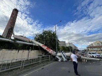 Обрушилась трубы на улице Восточно-Кругликовская в Краснодаре