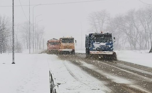 В последний день зимы столицу Адыгеи накрыло снегопадом