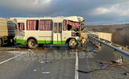 Жёсткое ДТП произошло на объездной дороге г.Абинска в воскресенье, 6 февраля