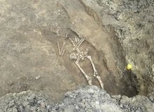 Во время реконструкции улицы Станиславского дорожники откопали человеческие останки