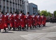 В субботу, 22 апреля, в Краснодаре прошел традиционный парад Кубанского казачьего войска