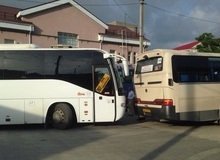 Авария произошла прямо на старом автовокзале г Новороссийска