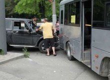 В результате ДТП пострадал водитель отечественного внедорожника