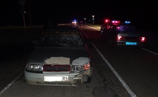 В Майкопском районе Адыгеи водитель автомобиля ВАЗ-2110 не справился с управлением и насмерть сбил пешехода