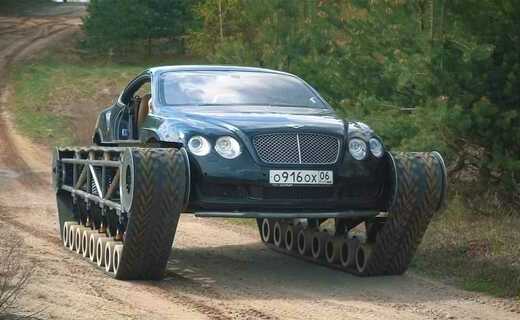 Купе Bentley Continental GT поставили на гусеницы и получился Ultratank