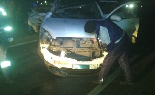 ДТП произошло 17 января на въезде в город - столкнулись Nissan и КамАЗ