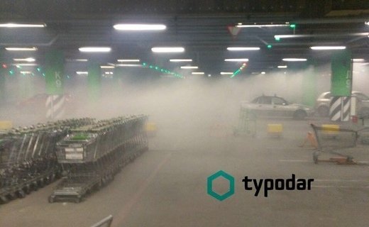 Из-за горящих полей в районе Новой Адыгеи дым собирается на крытой парковке торгового центра «Мега»
