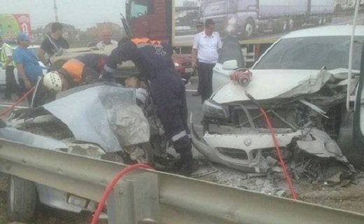В августе 2017 года на Тургеневском шоссе столкнулись BMW и ВАЗ-2115 - погибли два человека.
