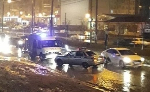 ДТП произошло вечером 23 декабря на улице Московской