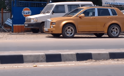 Тюнер из города Хайдарабада «залил» видеоролик, демонстрирующий «индийский» Chevrolet Captiva «в образе» Rolls-Royce Cullinan