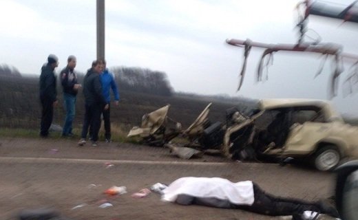 Авария произошла сегодня, 8 января, недалеко от хутора Белевцы Динского района