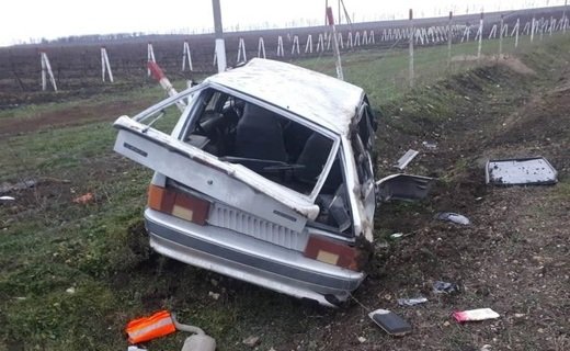ДТП произошло вечером 23 января на 23 км автодороги "Андреева Гора - Варениковская - Анапа"